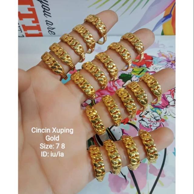 Cincin xuping model Rantai