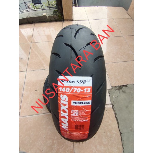 Ban Maxxis Victra Nmax Blk 140/70-13 Blakang Maxxis Victra Tubles