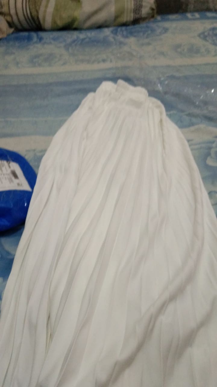 V356 - Rok Plisket Prisket Dalaman Furing Pleated Skirt Flare Skirt Mayung - 356fr.wht