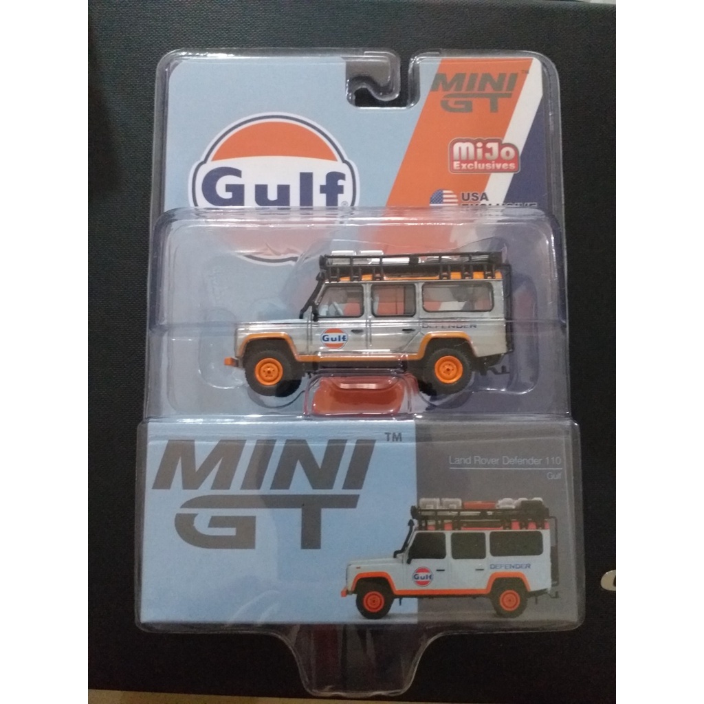 MINI GT 156 LAND ROVER DEFENDER GULF BLISTER US VERSION CHASE