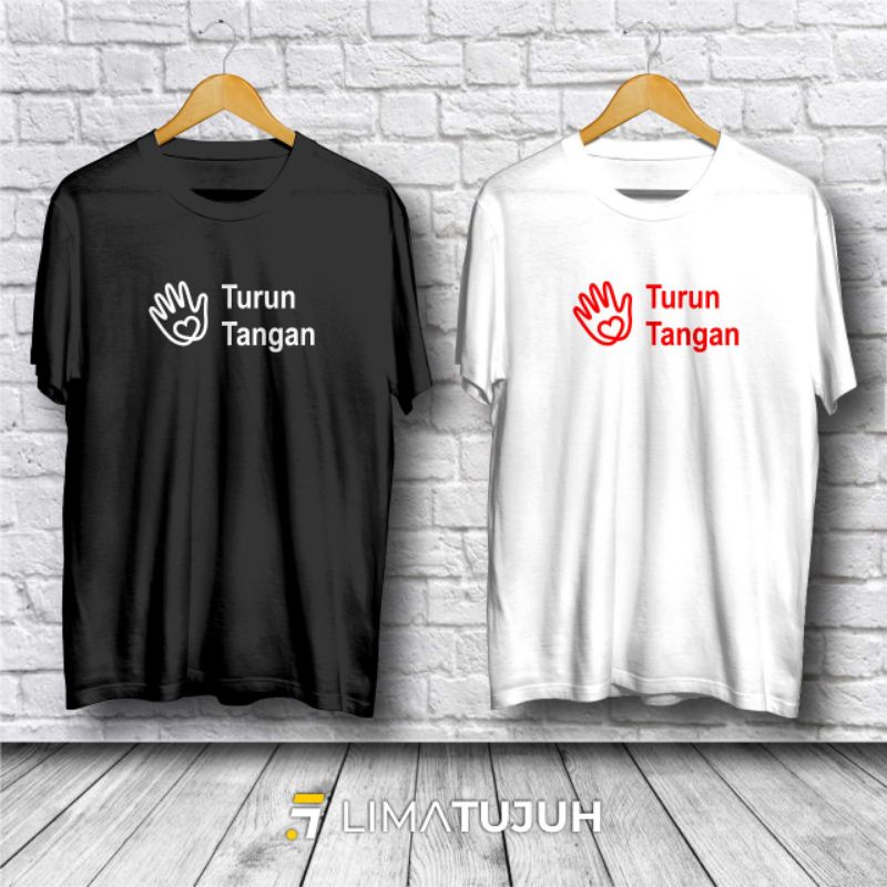 Kaos Baju Anies Baswedan / Kaos Logo Turun Tangan Anies Baswedan
