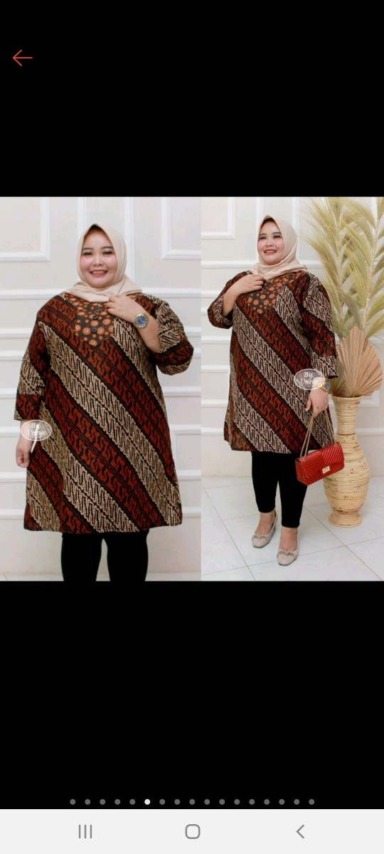 Tunik Batik Jumbo Ld 120 Cm / 130 Cm / 140 Cm