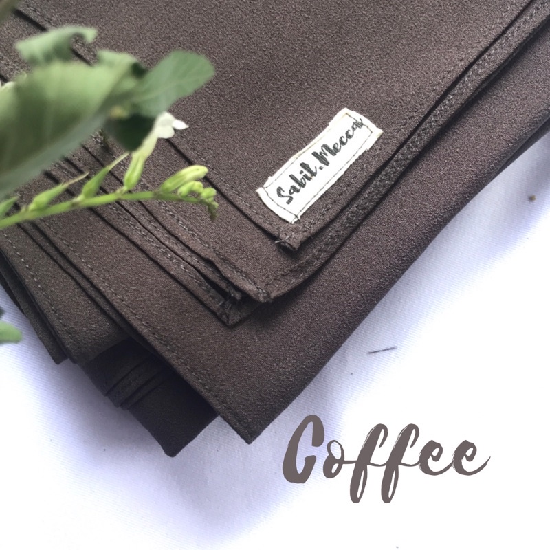 HIJAB SEGI 4 SYARI 130X130 DIAMOND-Coffee