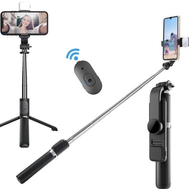 Tongsis Q07 Tongkat Selfie Bluetooth Remote Control Tripod selfie Q07