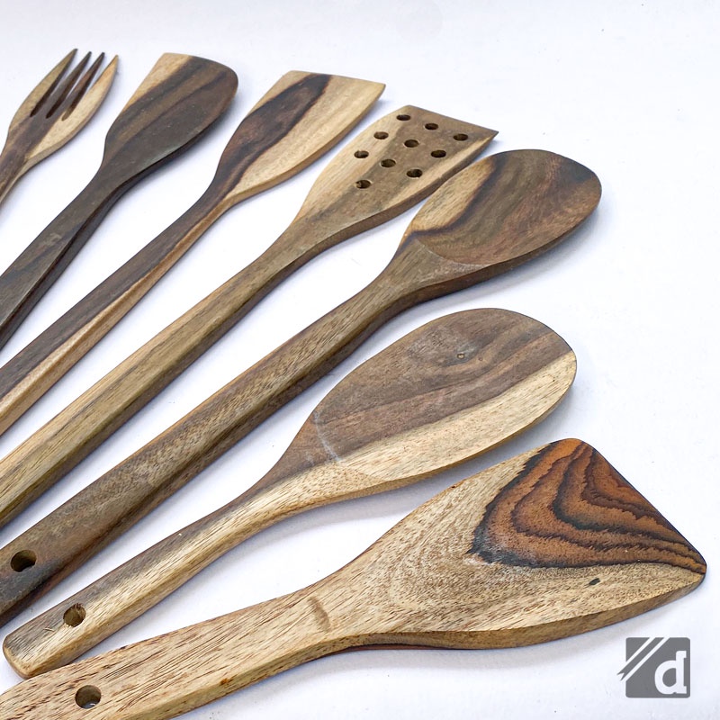 DADALALA (Isi 7 Pcs) Spatula Set / Sodet Kayu Sonokeling Kualitas Premium