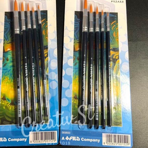 

♡ Kuas Lukis Lyra Giotto ROUND Art Brush SET (0 , 2 , 4 , 6, 8) ➭
