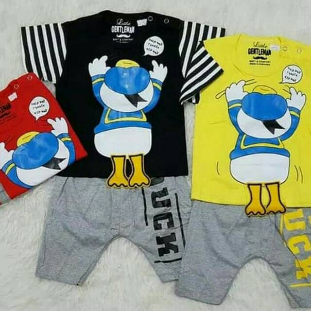 Baju Anak Bayi Lakilaki Setelan Anak Bayi Donald Duck