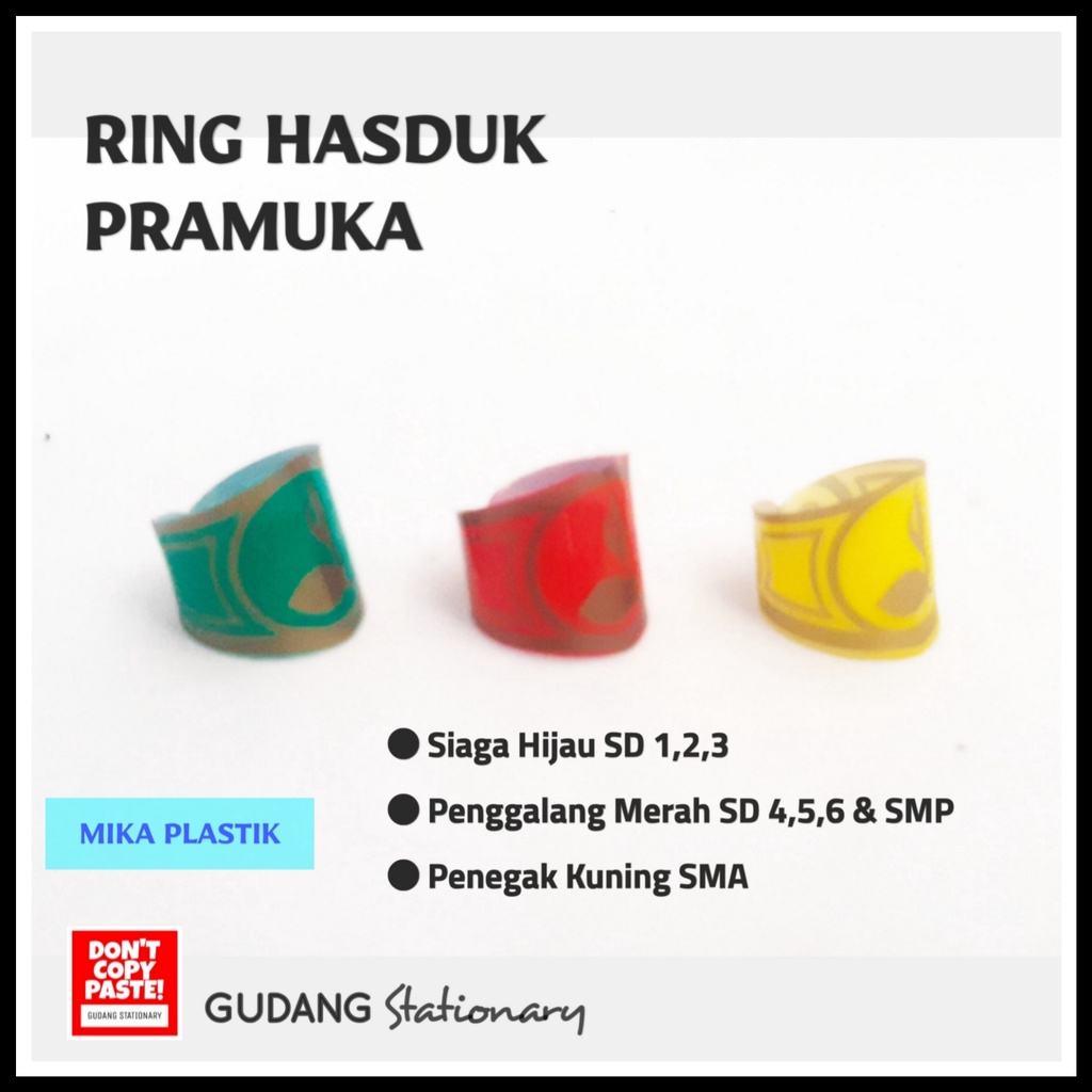 Ring Hasduk Plastik Pramuka [ 1 pcs ]