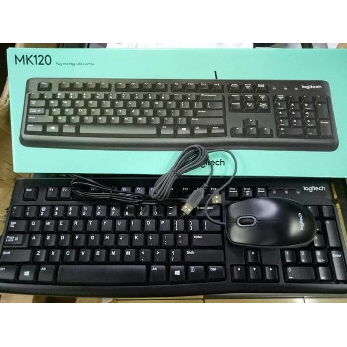 Keyboard Mouse Logitech MK120 Combo Original Garansi Resmi