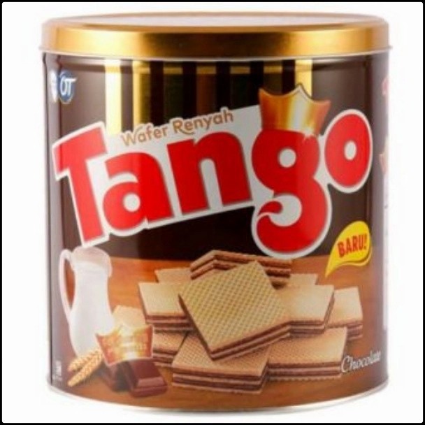 

Tango wafer kaleng - cokelat