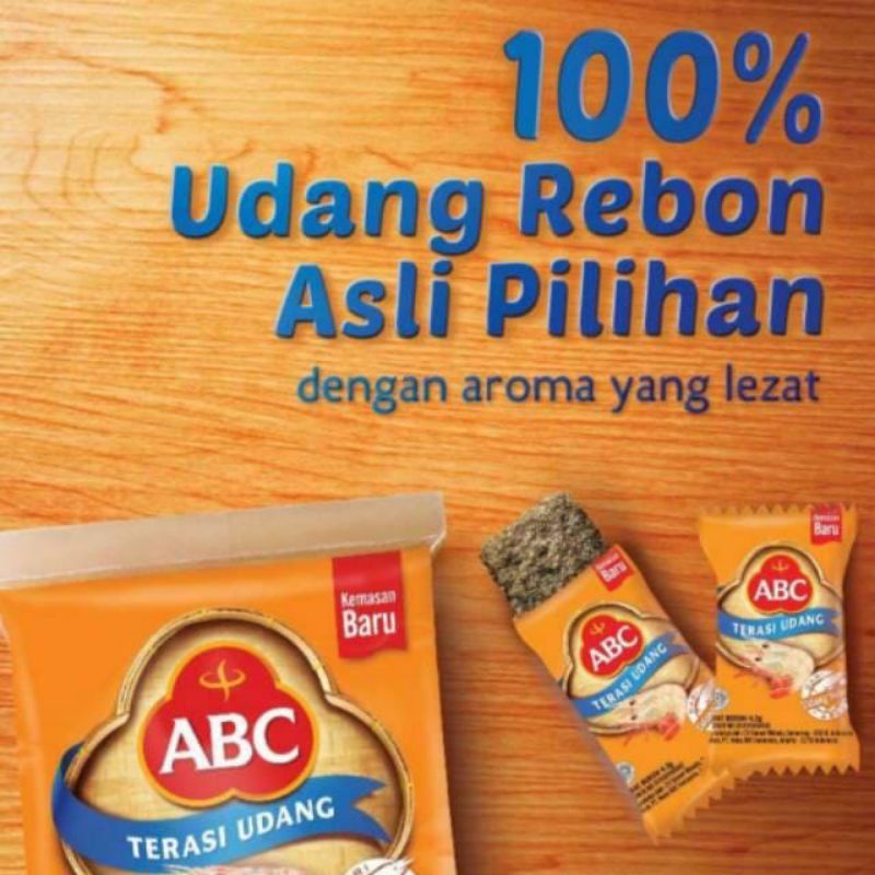 Terasi udang ABC / terasi asli enak dna murah ( 20sachet x 8.4gr)