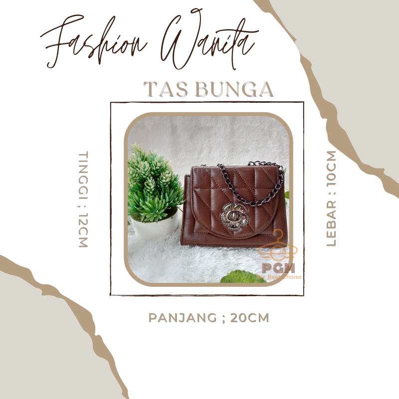 Tas Selempang Bahu Wanita Sintetis Model BUNGA| Fashion Behel Sintetis Tas ootd Model Daun | Tas Murah Slingbag wanita Murah Bisa Cod