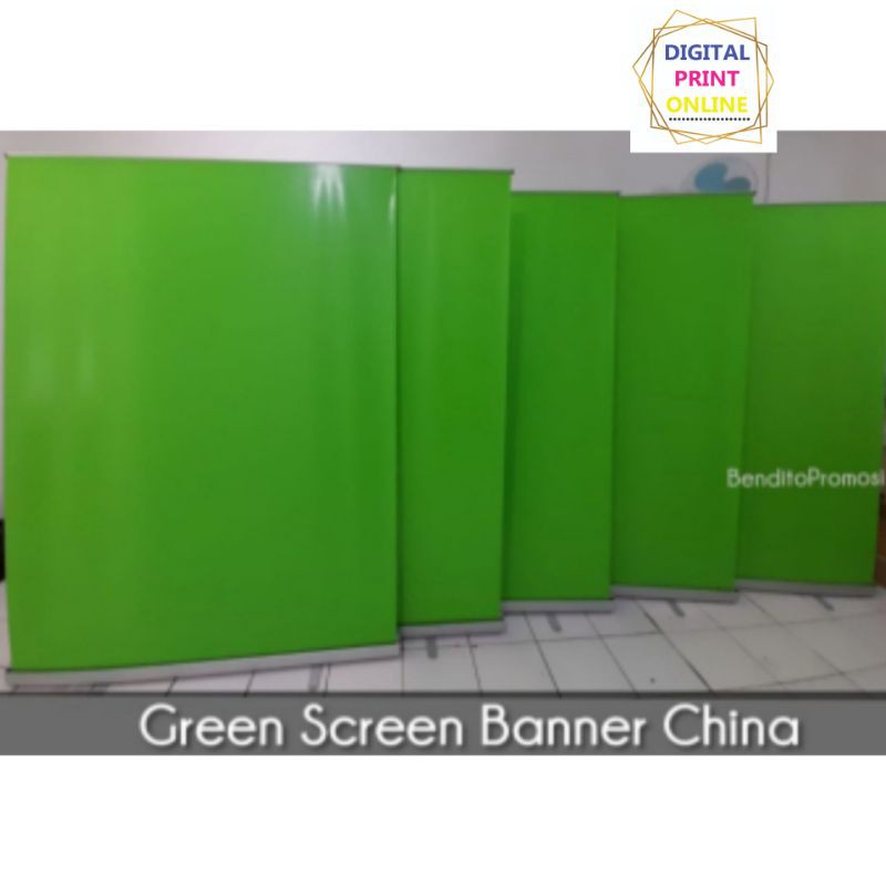 set standing green screen | set standing roll up banner 1.2×2m/1.5×m | Backdrop foto | 150×200 F280