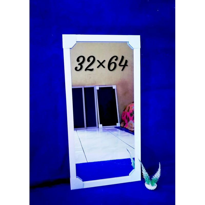 CERMIN RIAS/CERMIN DINDING (PECAH GANTI BARU)-Putih