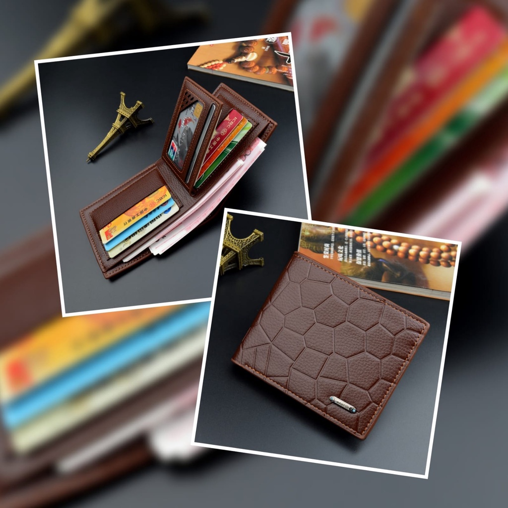 DOMPET LIPAT PRIA IMPORT MANYIDI ORIGINAL WA432B7 KULIT COKLAT GOERKE KECIL TIPIS SLOT BATAM PREMIUM KARTU UANG COWOK KEREN PENDEK MURAH SIMPLE