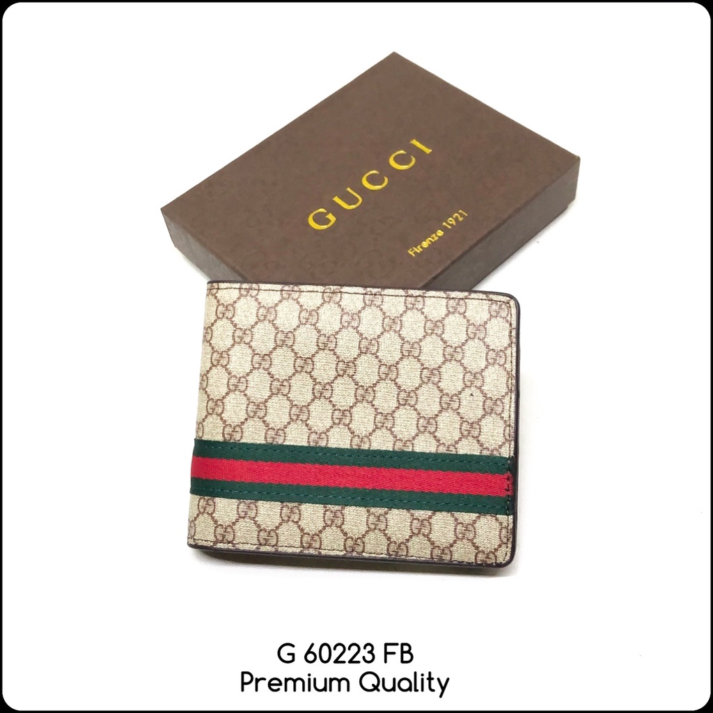 dompet cowok G 60223 flag brown import premium dapat box