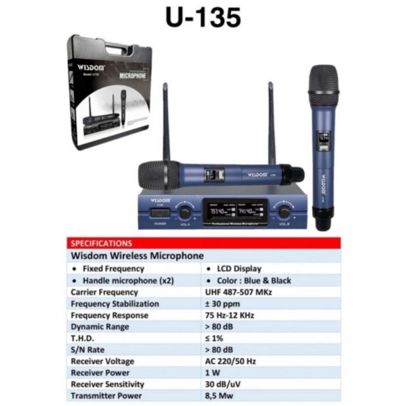 Mic Wireless WISDOM U - 135 , ORIGINAL