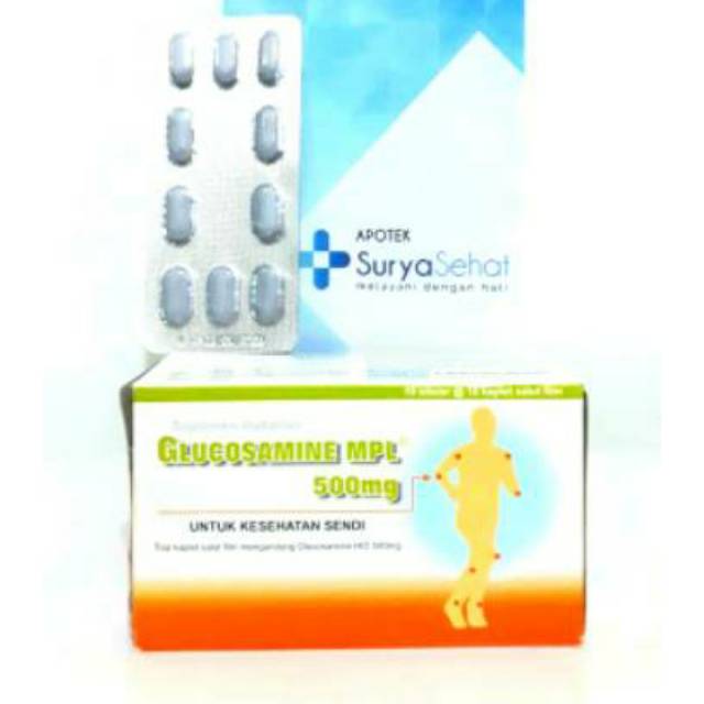 Glucosamine MPL 500 mg 1 strip isi 10 tablet