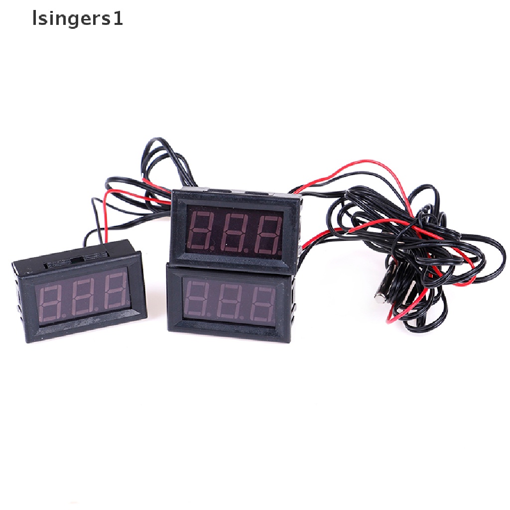 (lsingers1) Termometer Digital 12V Dengan probe - 50~110°C Buku Literatur Klasik