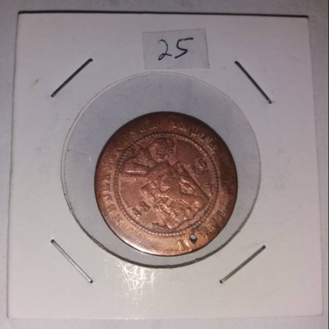 UANG KUNO 1 cent nederland 1856