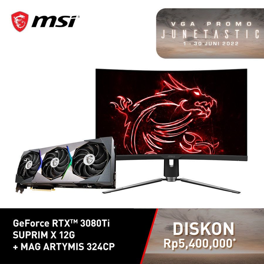 bundle set msi geforce rtx 3080 ti suprim x   msi mag artymis 324cp