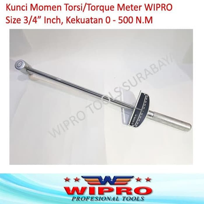 HEBOH Kunci Momen Torsi Torque Meter 3/4 Inch WIPRO