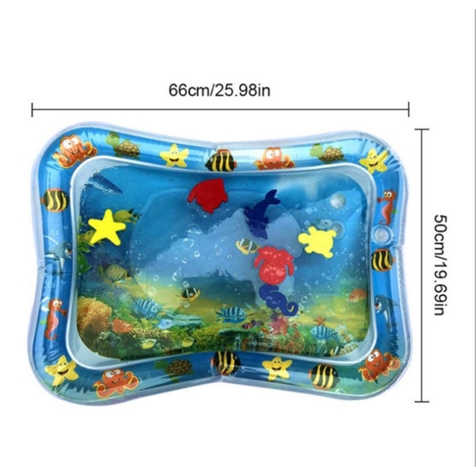 Baby Water Play Mat Inflatable For Infants Toddlers Fun Tummy Time Play Activity/mainan sensory bayi