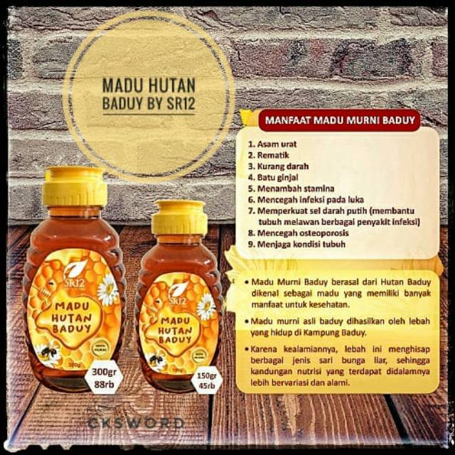 

Madu Hutan Baduy SR12 - 100% Asli