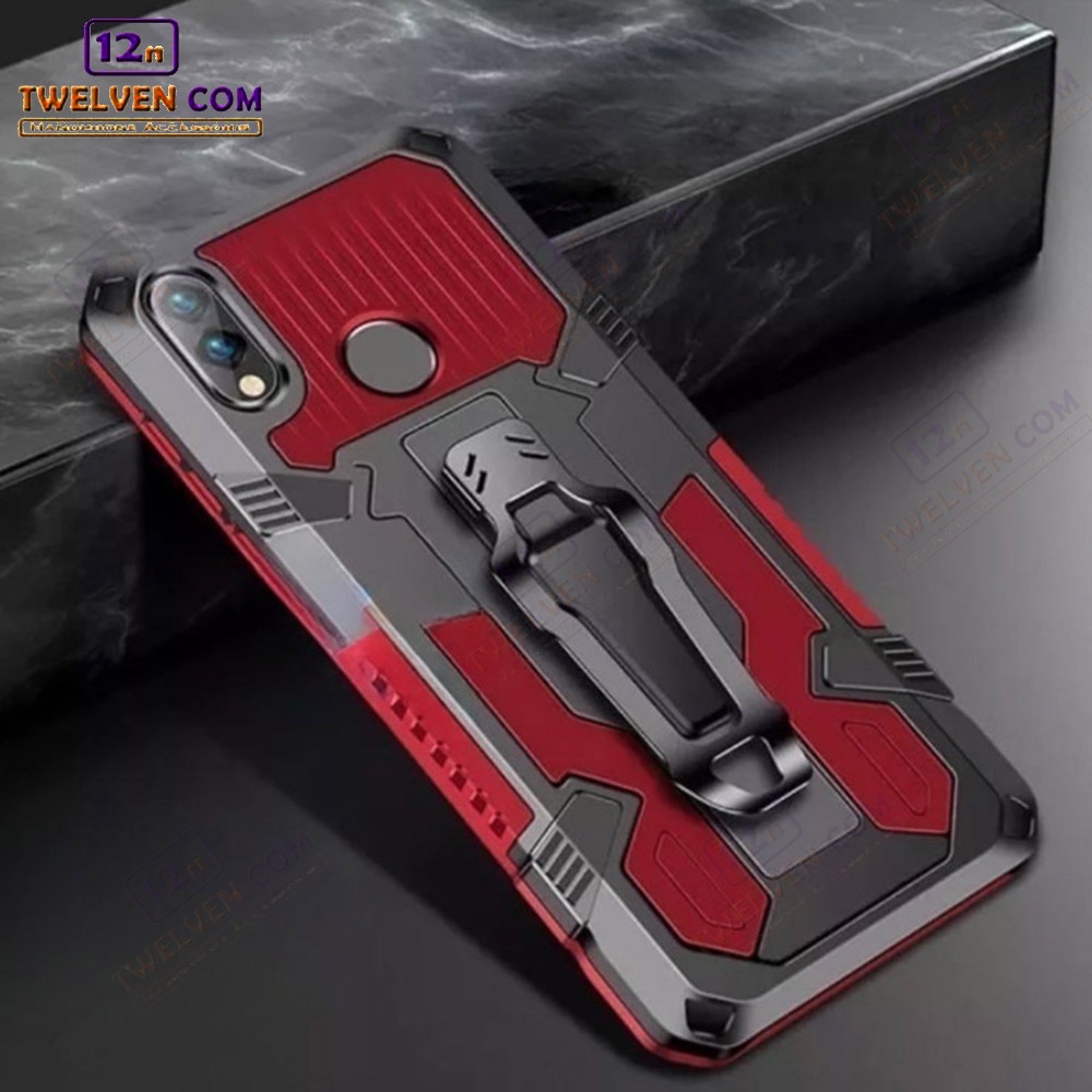 Case Shockproof Samsung A30 Armor Hardcase Stand Clip