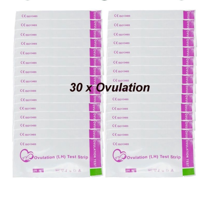 30 Pcs  Tes masa subur wanira Tes ovulasi ovulation test / PINK