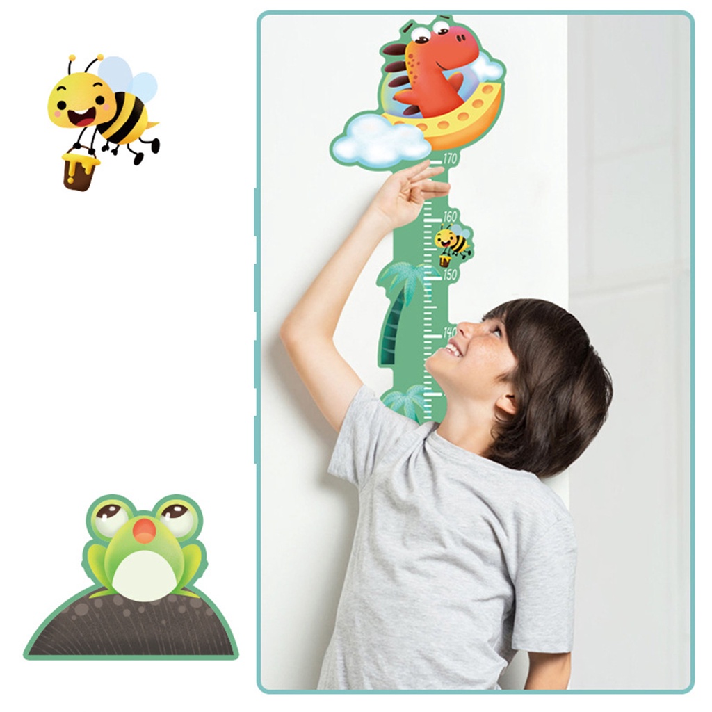 Stiker Dinding Pengukur Tinggi Badan /Wall Sticker Kartun Stiker Tinggi Badan Anak