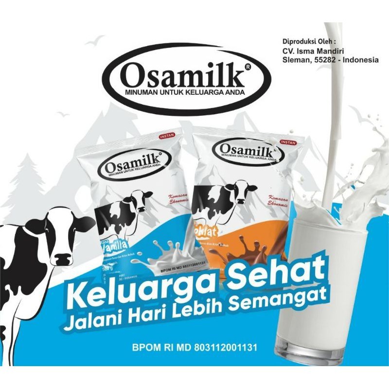 

Osamilk Vanilla dan Coklat 500gr