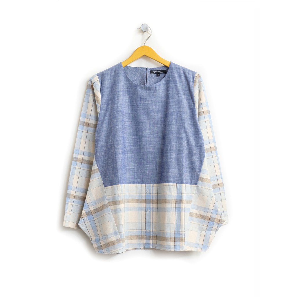 Kemeja Denim Wanita Baju  Wanita bisa Bumil  Baju  Kantor  