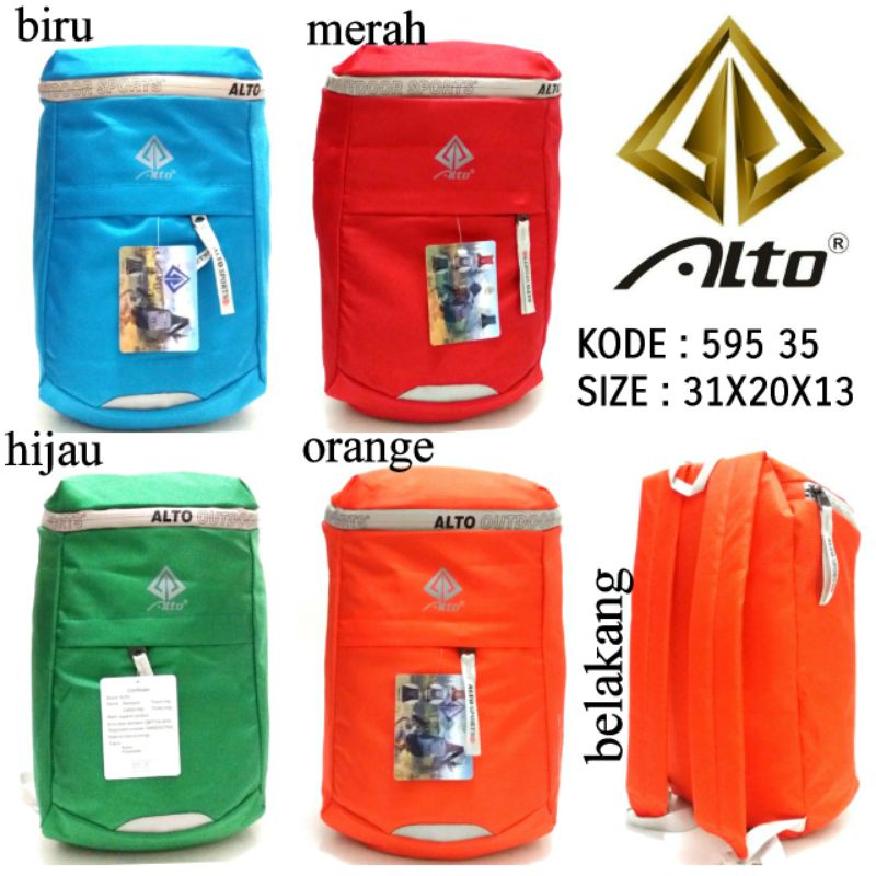 TAS RANSEL OLAHRAGA UNISEX PRIA WANITA TERBARU ALTO 595 35 4Warna