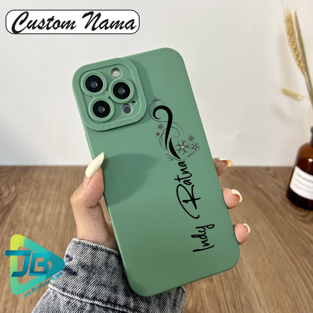SOFTCASE CASE SILIKON PROCAMERA CUSTOM NAMA OPPO VIVO SAMSUNG REALME XIAOMI IPHONE INFINIX ALL TYPE JB5659