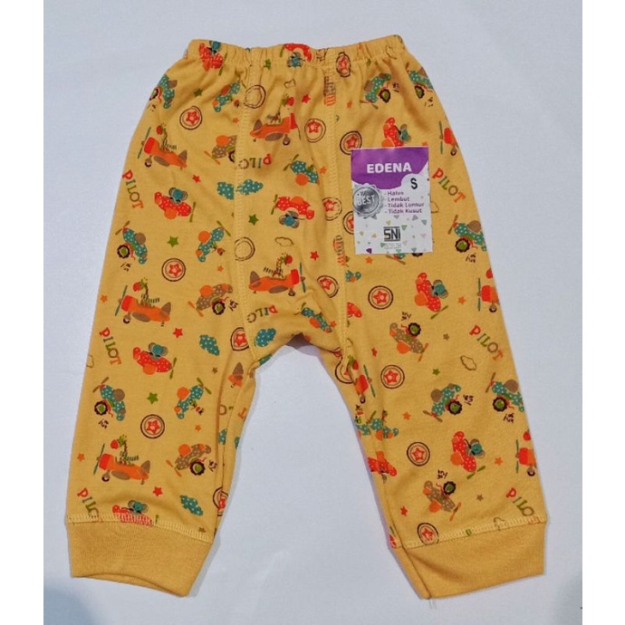 Celana Panjang Bayi SNI Edena 100% Cotton Size 0-6 Bulan Celana Panjang Bayi Baru Lahir Merk Edena SNI Premium Quality