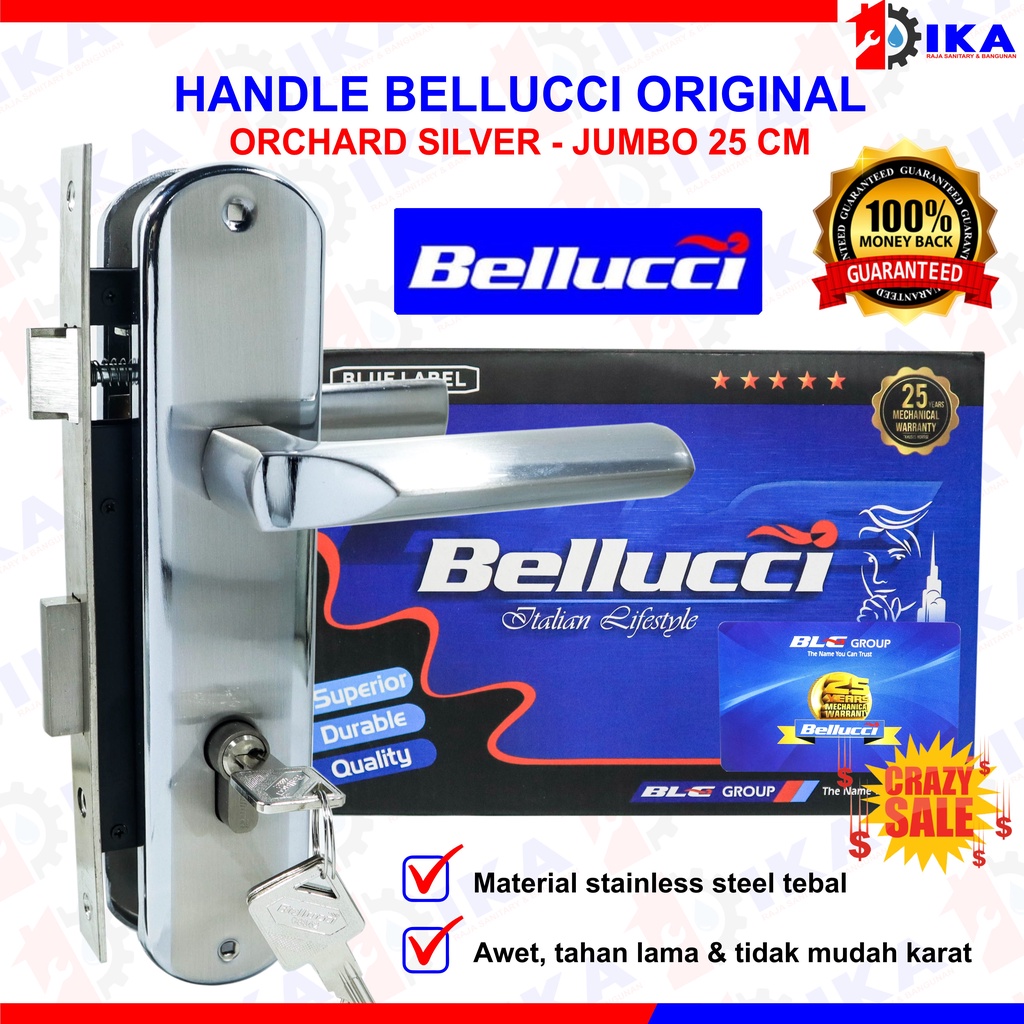 Kunci pintu top grande silinder handle pintu komplit / KUNCI PINTU TOP GRANDE ROYAL 25  LARGE /KOMPLIT SET HANDLE PINTU RUMAH UKURAN BESAR STAINLESS STEEL KUNCI PINTU KAYU KLASIK HANDLE PREMIUM MOTIF BINTIK