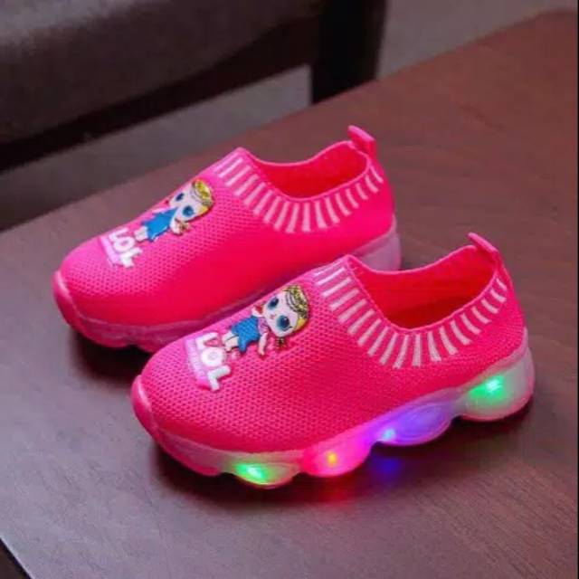 Sepatu led anak cewe