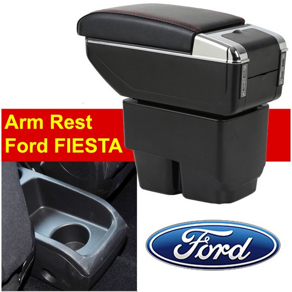 Arm Rest Box Kotak Alas Lengan FORD FIESTA dual stack 7 Port USB Charger