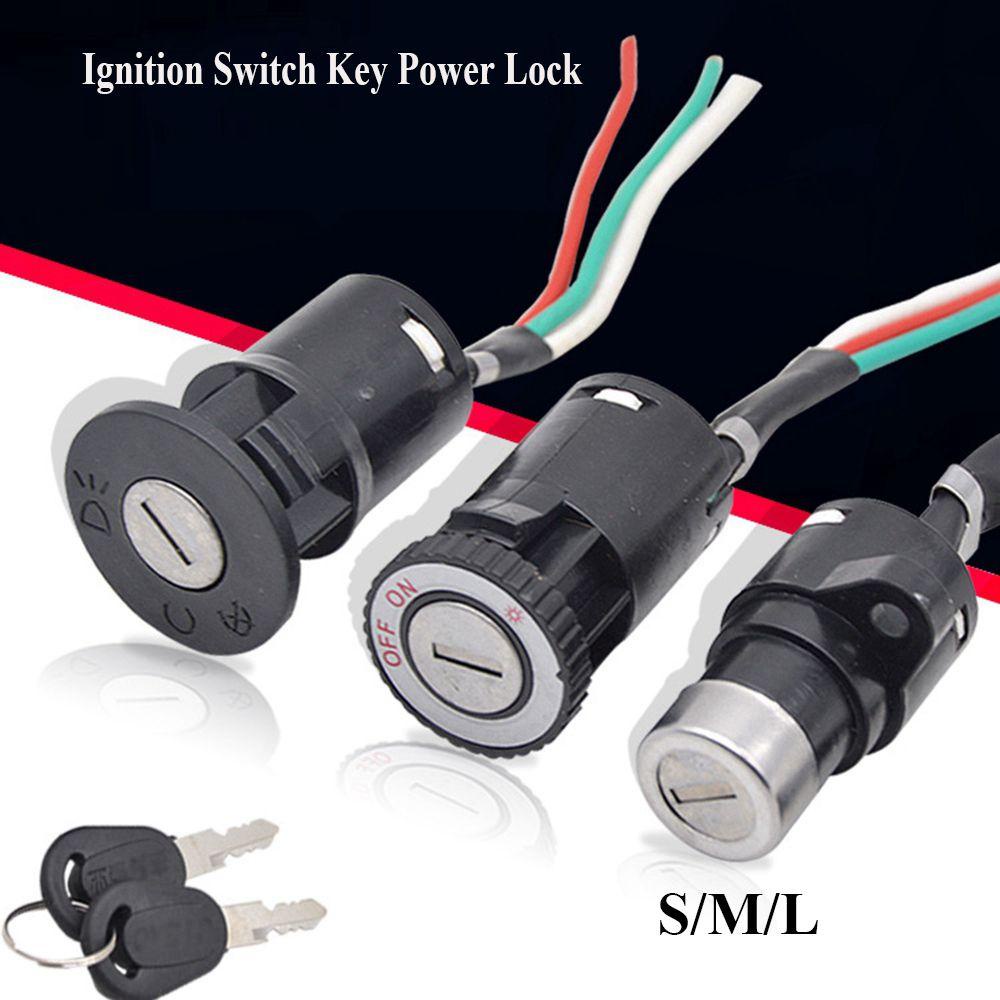 R-FLOWER Ignition Switch Portable Security Power Locks Kunci Skuter Elektrik Kunci Tahan Debu