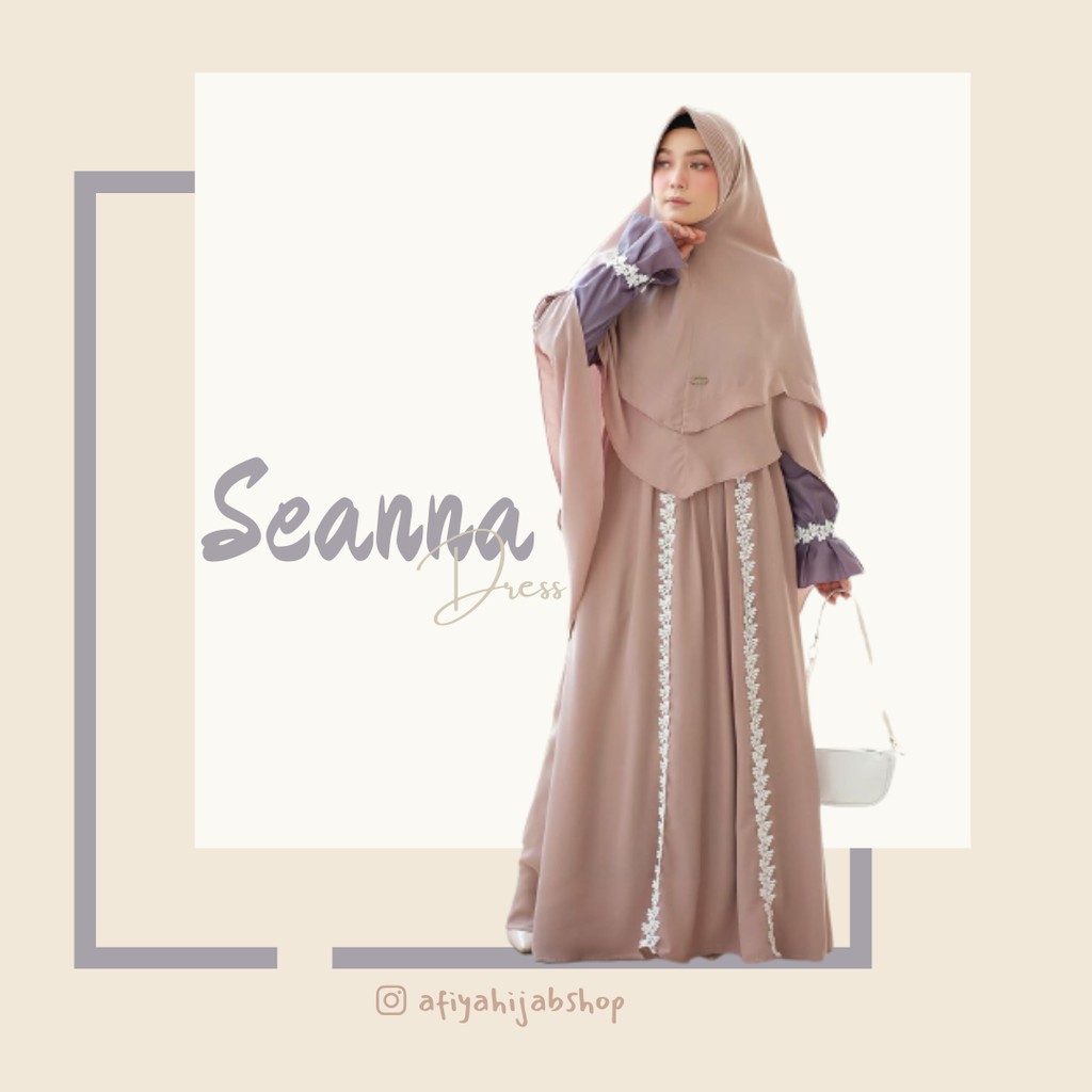 [SHIERAKI] SEANNA DRESS - Gamis Syar'i Busui Couple ibu anak - afiyahijabshop