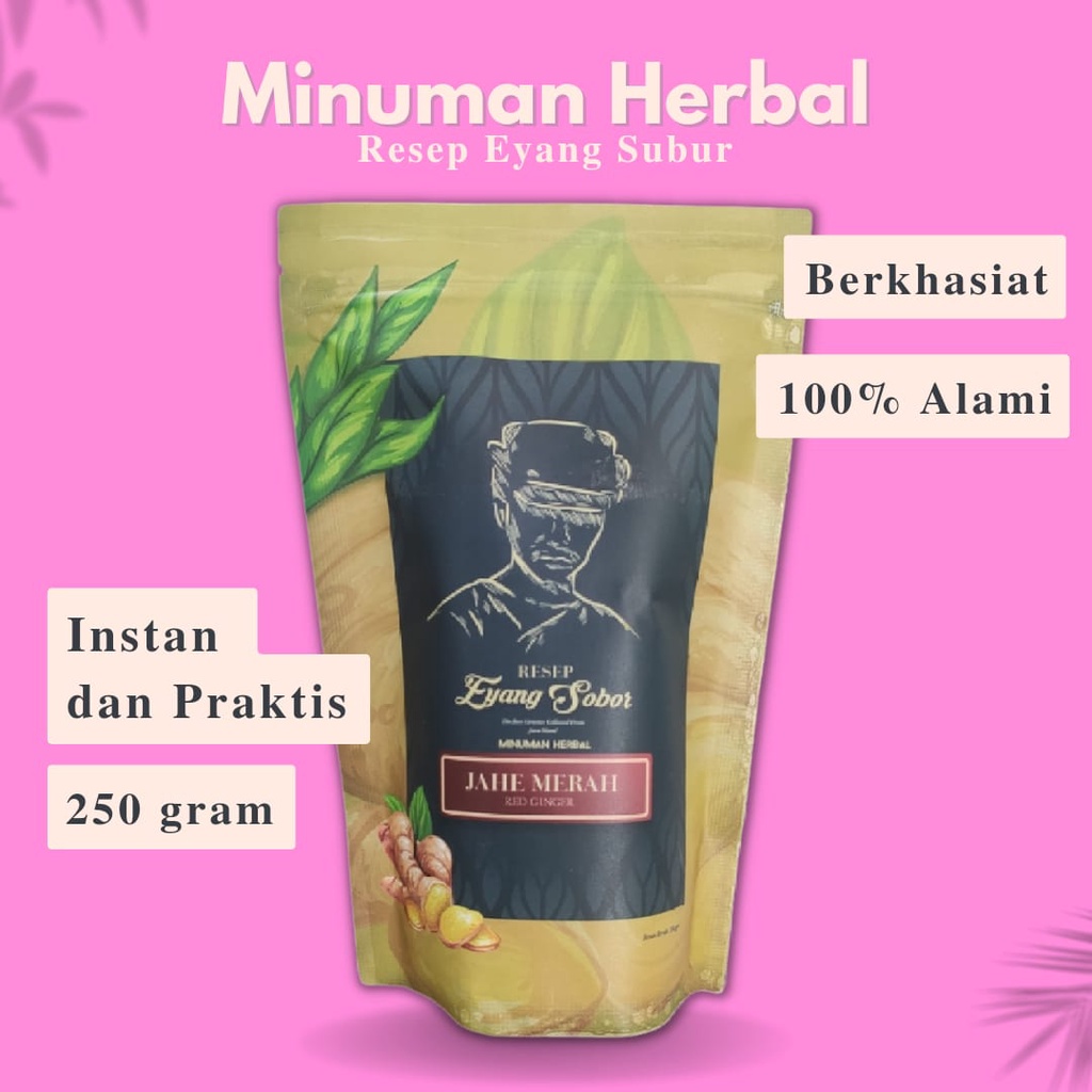 

Minuman herbal jahe merah bubuk instan / wedang jahe 250 gram / original Resep Eyang subur