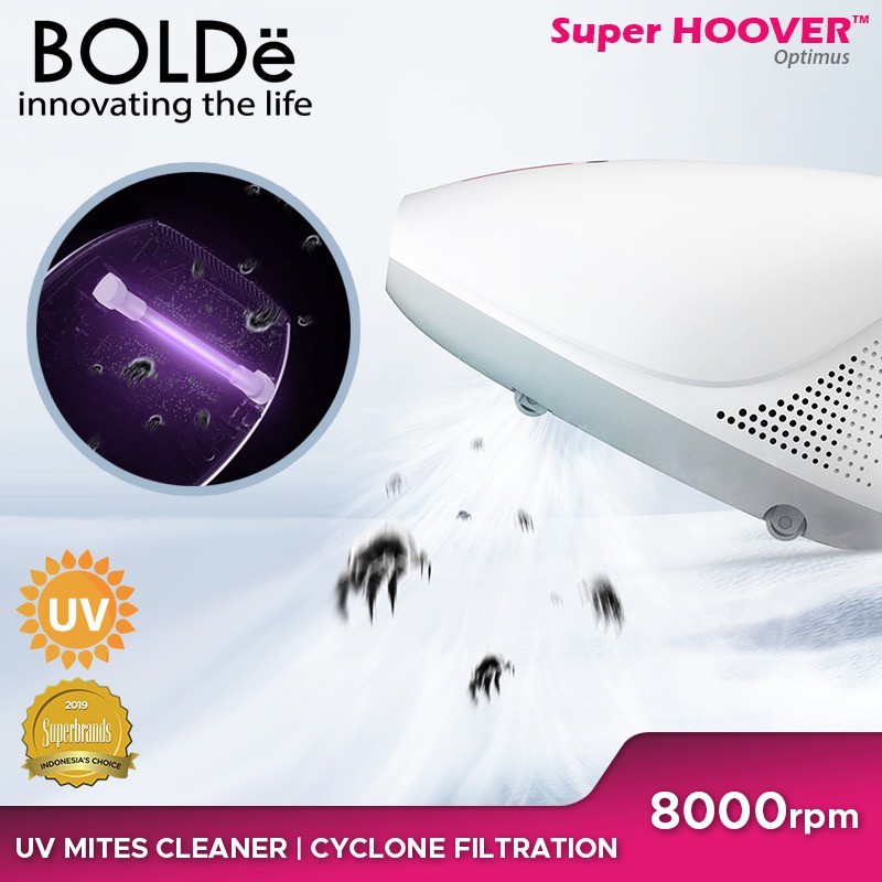 BOLDe Super HOOVER Optimus ( 2Tahun Garansi) Vaccum Tungau Paling TOP