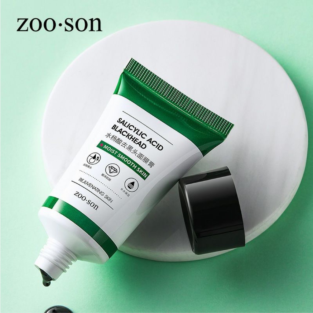 (READY COD) ZOO SON Salicylic Acid Blackhead Mask Masker Arang Hitam Pengangkat Komedo