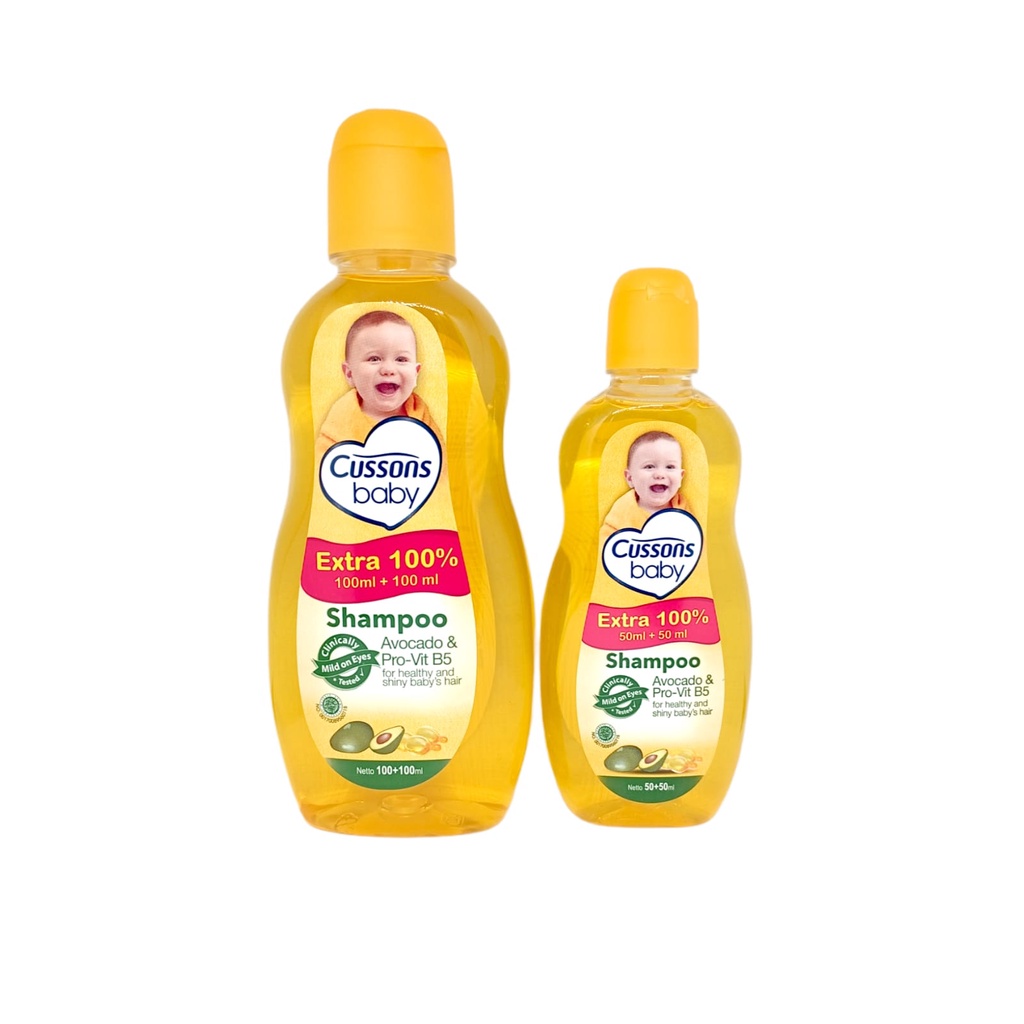 (CB) Cussons Baby Shampoo EXTRA 100%  / 100ml + 100ml (Shampoo Bayi)