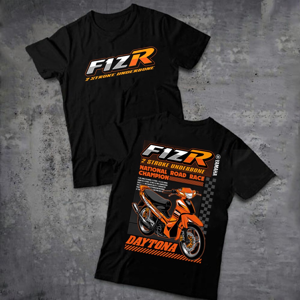 kaos F1ZR / kaos motor F1ZR / baju F1ZR / baju motor F1ZR / kaos otomotif hitam 3