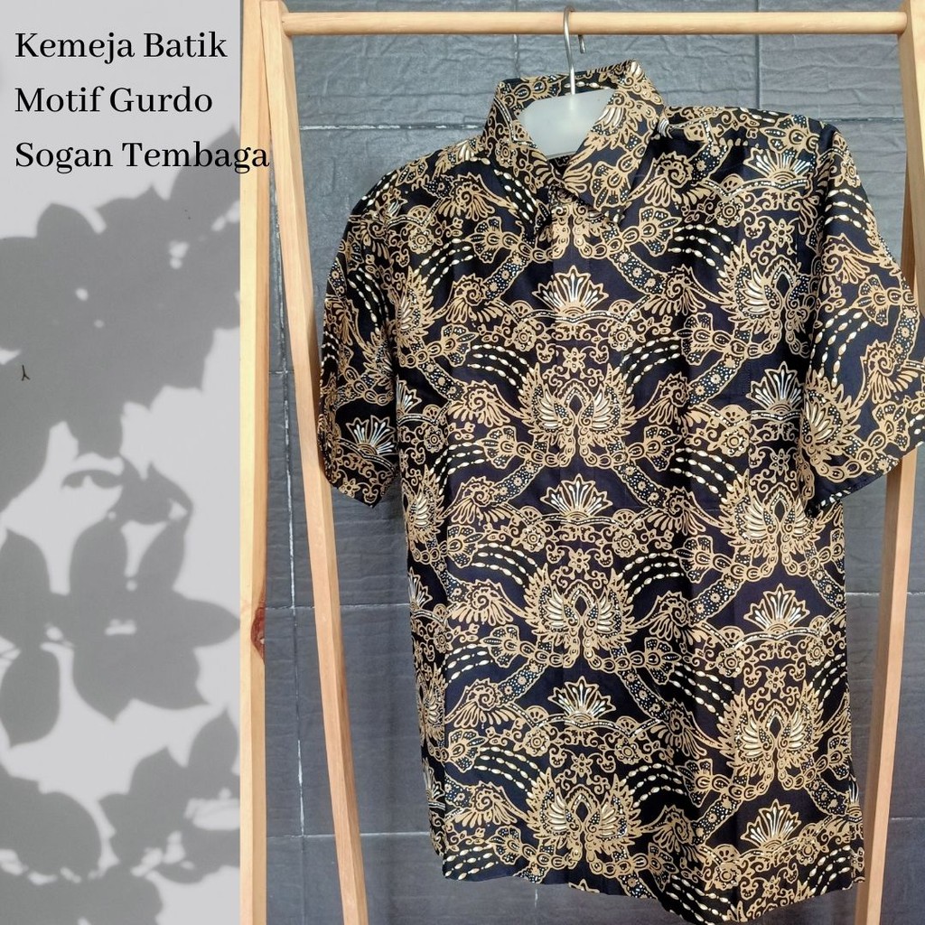 Kemeja Batik Jogja Kemeja Batik Premium Motif Gurda Pelangi Batik Cap Jogja Gurdo/Garuda