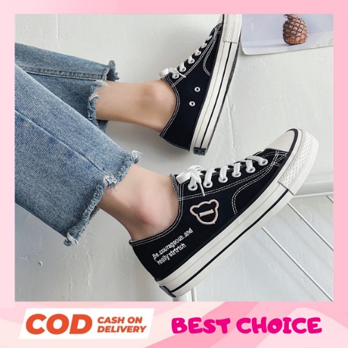 LFS-SW215 Sepatu Wanita &quot;JIHO&quot; Kanvas Canvas Shoes Impor Canvas Shoes Original Impor