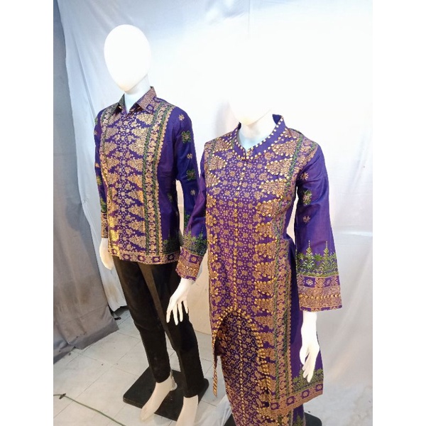 Original Couple Songket Khas Palembang Bahan Super Premium