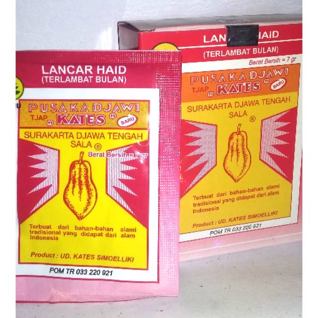 

Jamu kates lancar haid (ecer dan grosir)